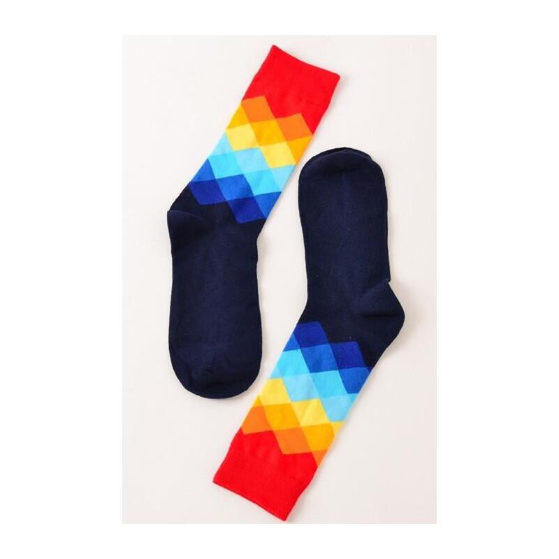 Chaussettes losanges multi Blue