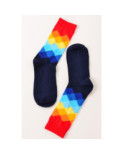 Chaussettes losanges multi Blue
