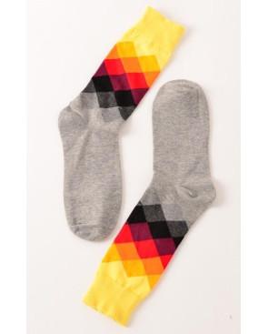 Chaussettes losanges multi noir