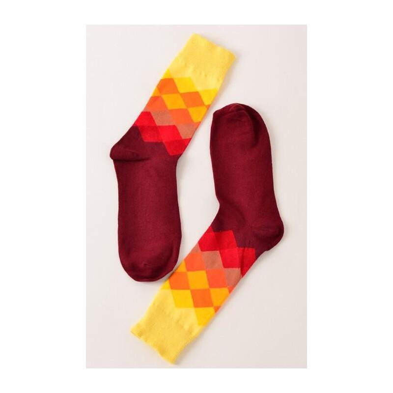 Chaussettes losanges multi Feu