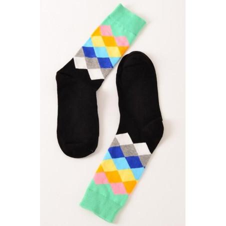 Chaussettes losanges multi eau