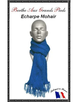 Echarpe Mohair Berthe Aux grands Pieds cobalt