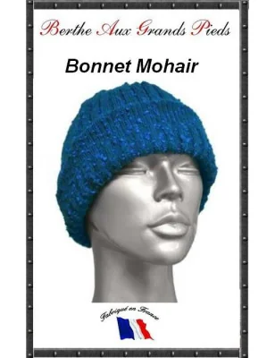Bonnets Mohair Berthe aux grands Pieds bleu