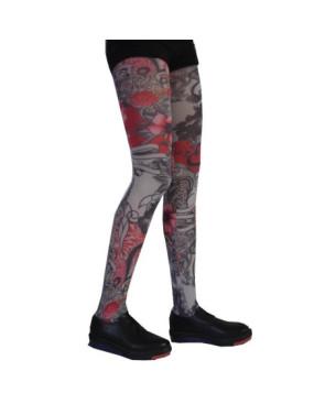 Collant Celeste Stein fleurs tatouages