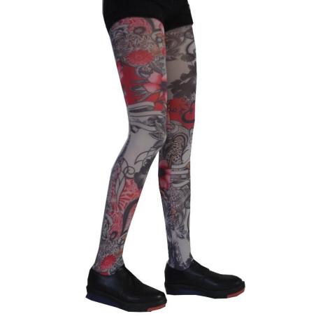 Collant Celeste Stein fleurs tatouages
