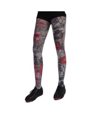 Collant Celeste Stein fleurs tatouages