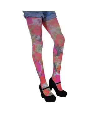 Collant Flirt imprimé  fleurs tropicales