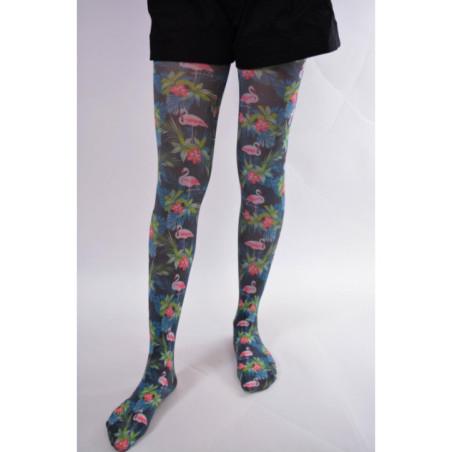 Collant Flirt imprimé flament rose