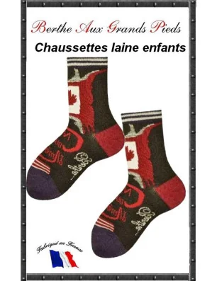 Chaussettes Layette en laine Berthe aux grands pieds canada