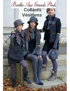 Collant plumetis Vénitien couture Berthe aux grands pieds assortiment