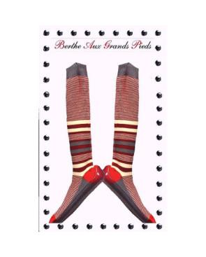 Chaussons Berthe Long Rayures
