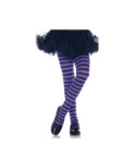 Collant LEg Avenue Enfant rayures Bicolores Violet