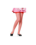 Collant Leg Avenue Enfant rayures Bicolores Rouge