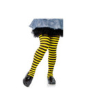 Collant Leg Avenue Enfant rayures Bicolores jaune