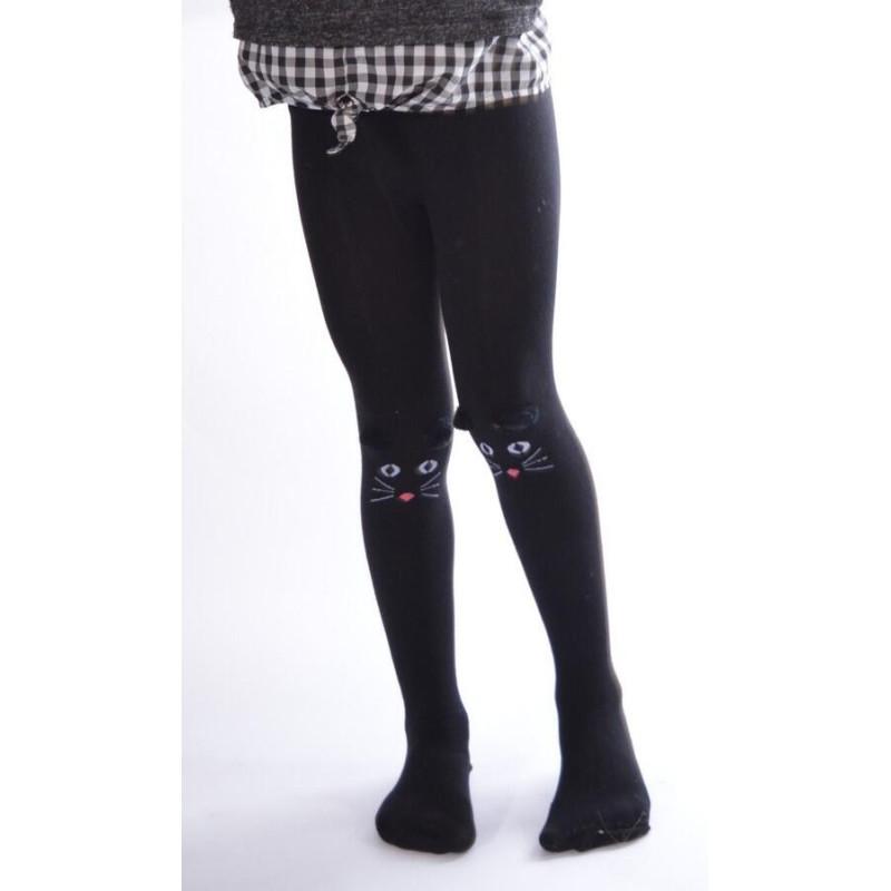 Collant chaton coton enfant