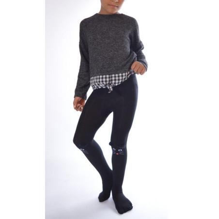 Collant chaton coton enfant