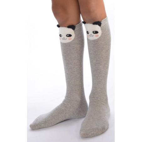 Chaussettes Chats Gris