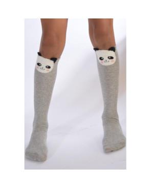 Chaussettes Chats Gris