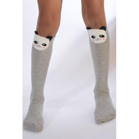 Chaussettes Chats Gris