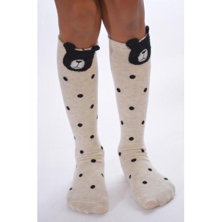 Chaussettes à pois Ours