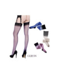 Bas cervin séduction couture bicolore mode