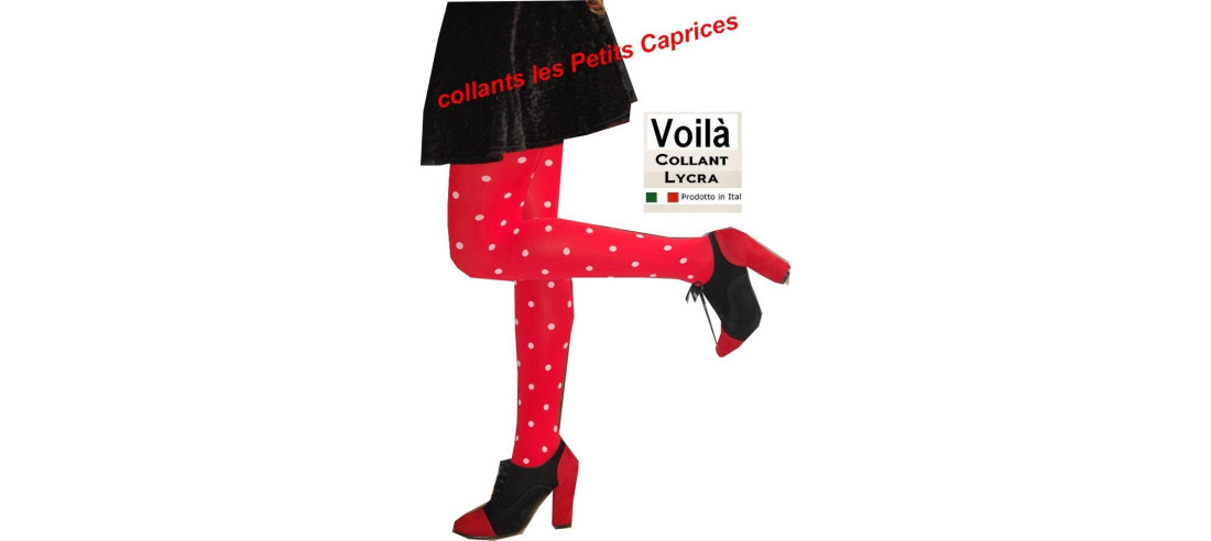 Collant à Pois rigolos Bicolore