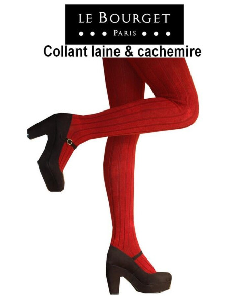 Collant Laine et cachemire Le Bourget bleu