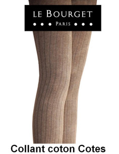 Collant Le bourget Coton Cotes Angela noir 2