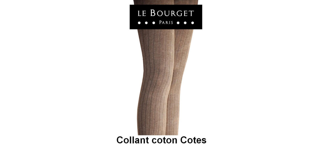 Collant Le bourget Coton Cotes Angela noisette