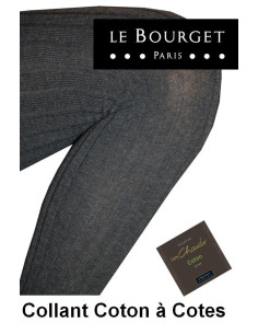 Collant Le bourget Coton Cotes Angela noir 2