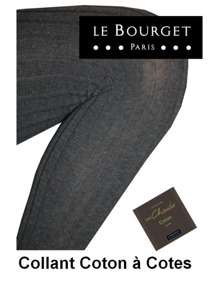 Collant Le bourget Coton Cotes Angela antracithe