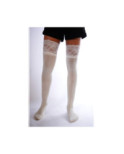 Jambières coton et dentelle Blanches