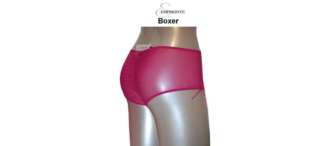Boxer Empreinte Anastasia fushia arrière