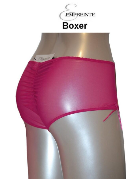 Boxer Empreinte Anastasia fushia arrière