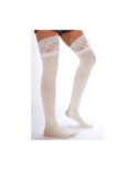 Jambières coton et dentelle Blanches