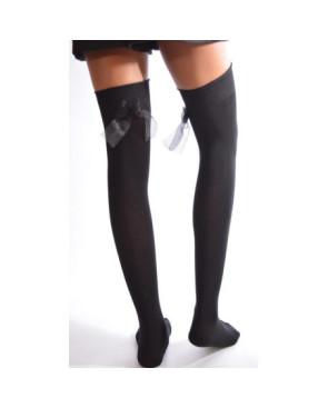 Jambières noires coton à ruban Raffiné