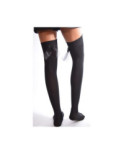 Jambières noires coton à ruban Raffiné