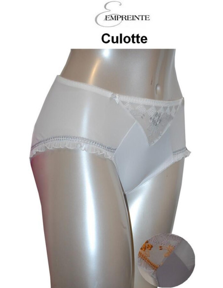culotte Empreinte Rafaela blanche et taupe