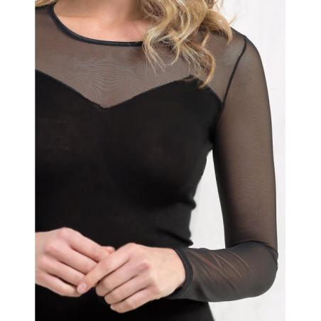 Top Modern Chic Laine et soie Moretta