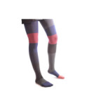 Collant Asymétrique Berthe Bleu rouge Rayures