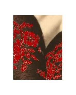  Collant coton chaud Cronert Fleuris