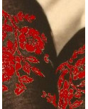 Collant coton chaud Cronert Fleuris