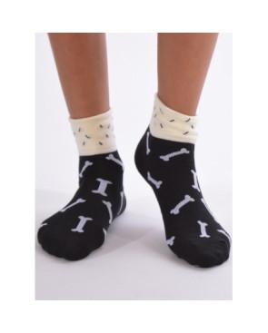  Chaussettes D'halloween squelette bones