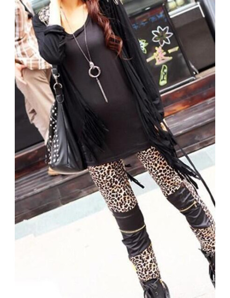 Caleçon lépard Cuissarde éclair