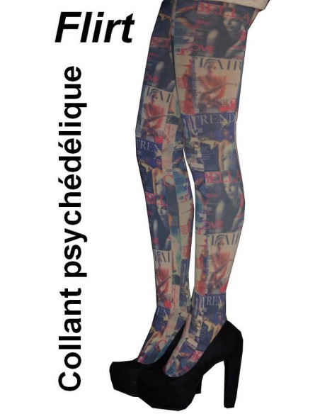 Collant Flirt Magazine psychédélque