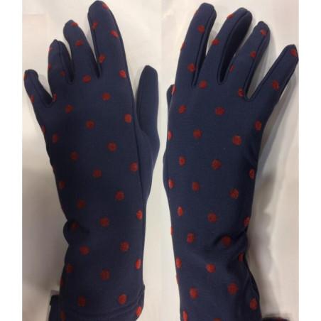 Gants en micro polaire à pois délire