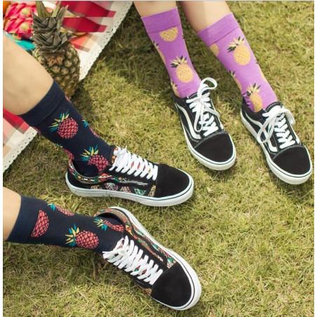 Chaussettes Coton Ananas psychédéliques