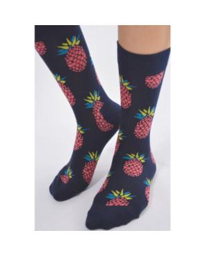  Chaussettes sympas marine avec ananas rigolo