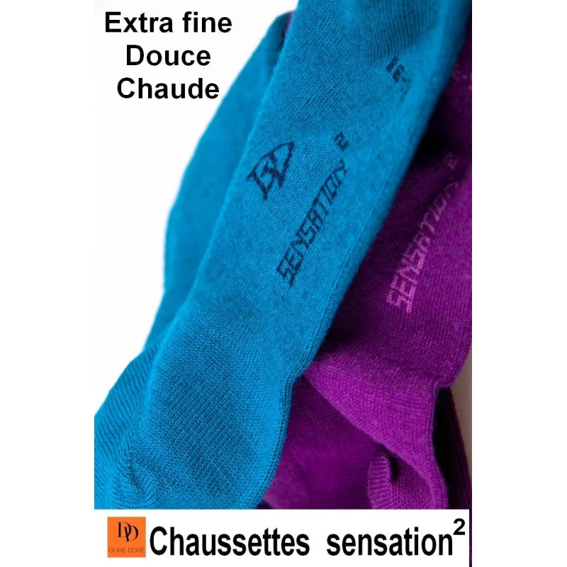 Chaussettes Sensation Doré Doré laine et coton