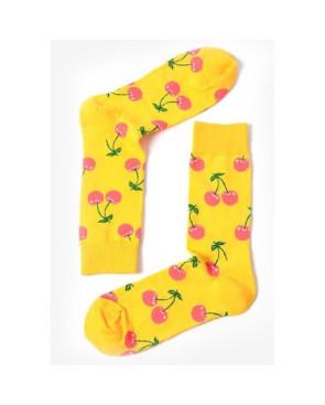  Chaussettes Cerises Psychédéliques noires